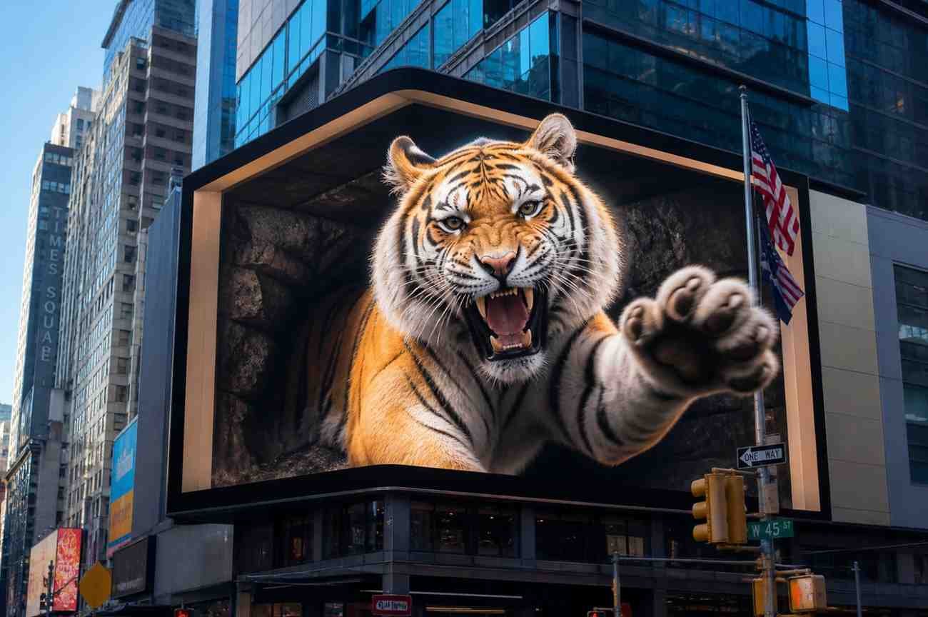 Naked-Eye 3D Billboards
